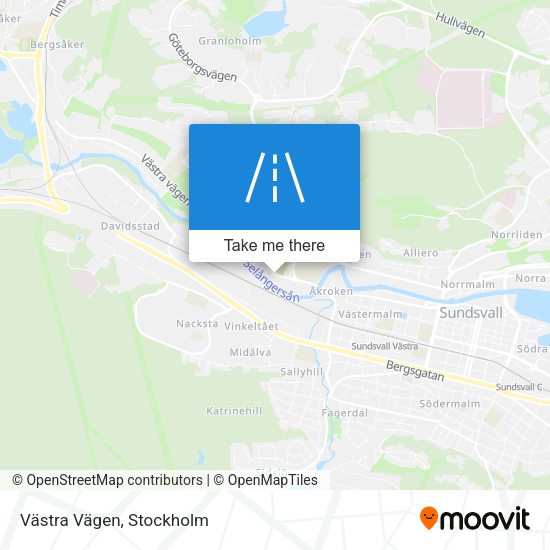 Västra Vägen map