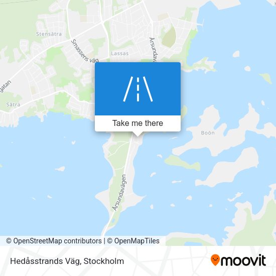 Hedåsstrands Väg map