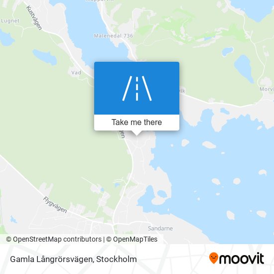 Gamla Långrörsvägen map