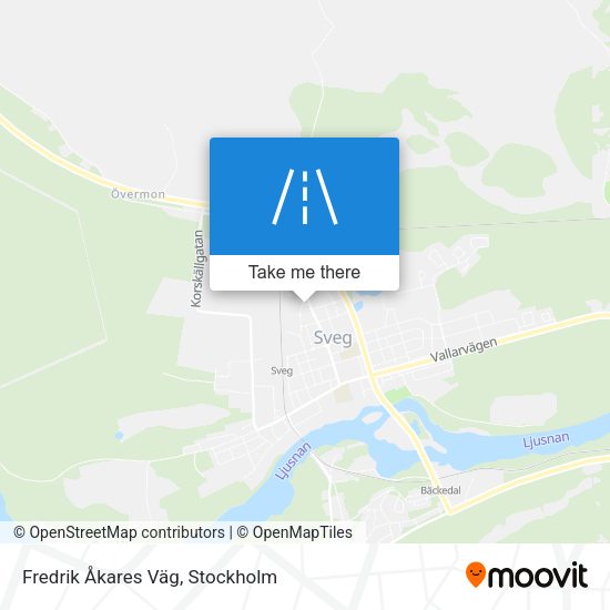 Fredrik Åkares Väg map
