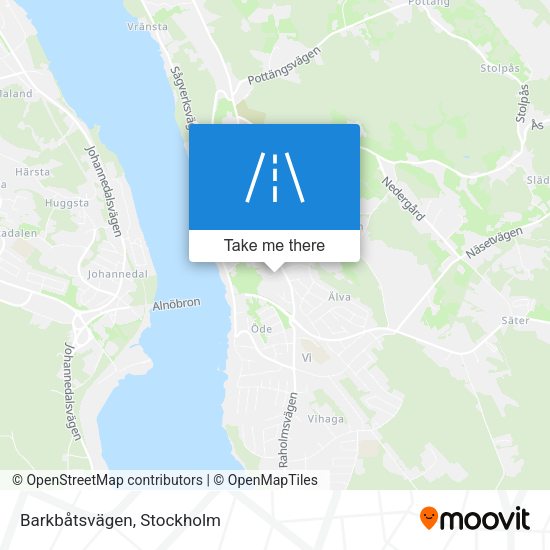 Barkbåtsvägen map