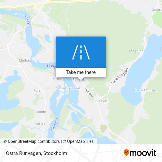 Östra Runvägen map