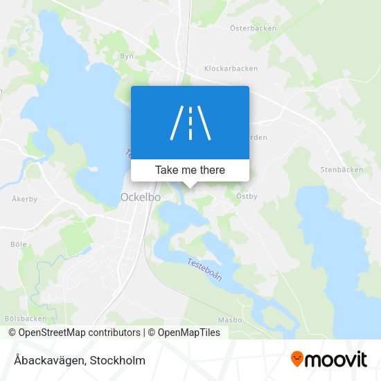Åbackavägen map
