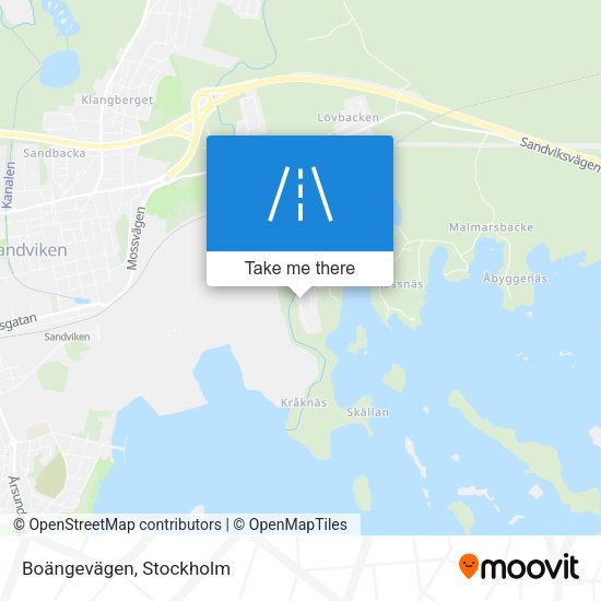 Boängevägen map