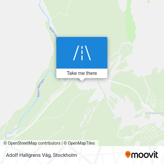 Adolf Hallgrens Väg map