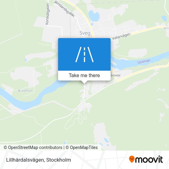 Lillhärdalsvägen map