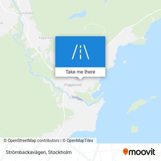 Strömbackavägen map