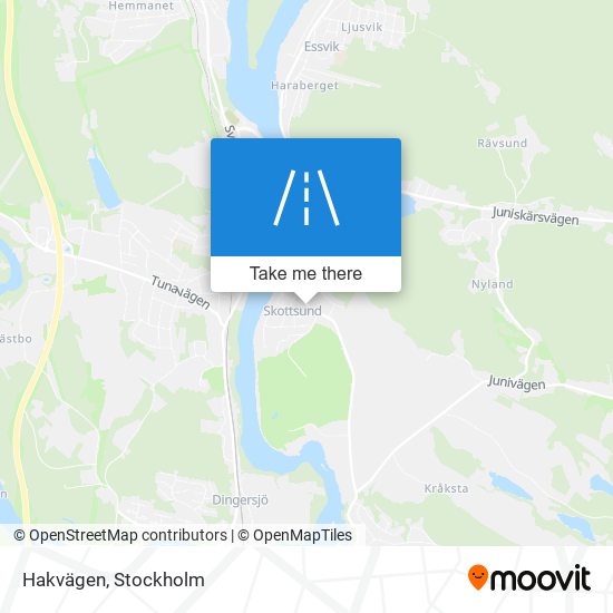 Hakvägen map