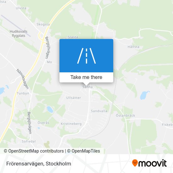 Frörensarvägen map