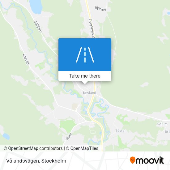 Vålandsvägen map