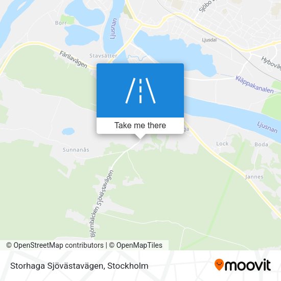 Storhaga Sjövästavägen map