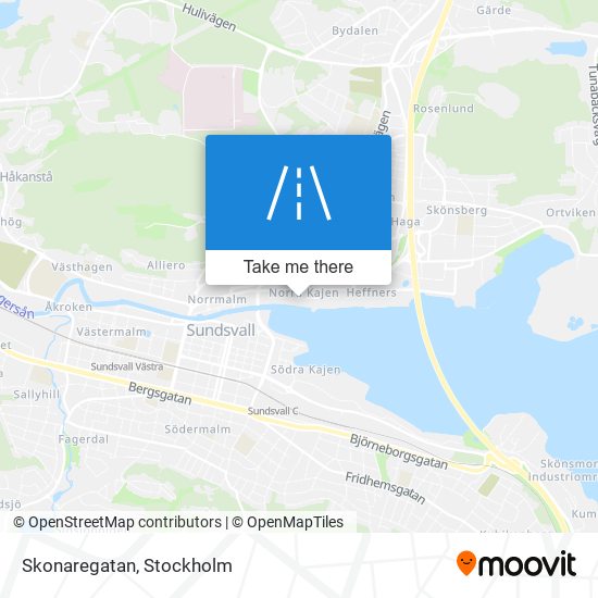 Skonaregatan map