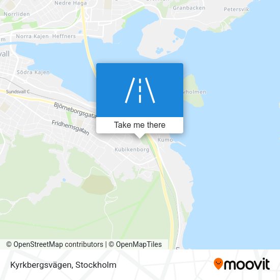 Kyrkbergsvägen map