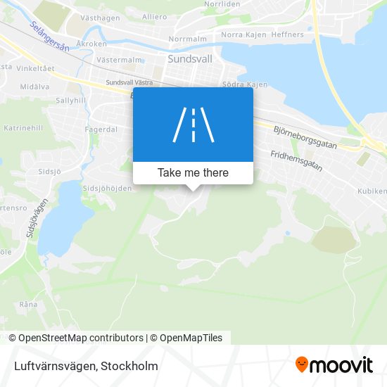 Luftvärnsvägen map