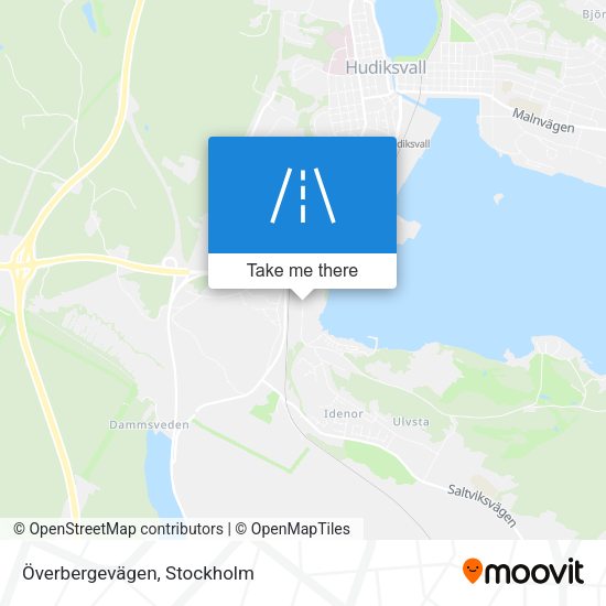 Överbergevägen map