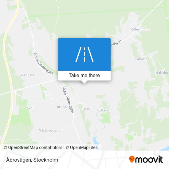 Åbrovägen map