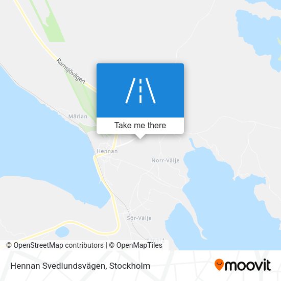 Hennan Svedlundsvägen map