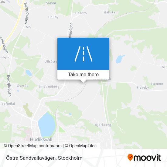Östra Sandvallavägen map