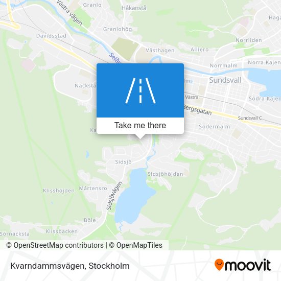 Kvarndammsvägen map