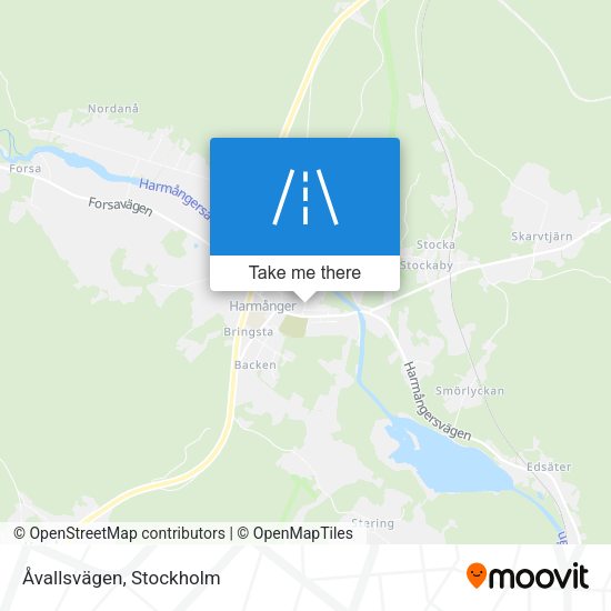 Åvallsvägen map