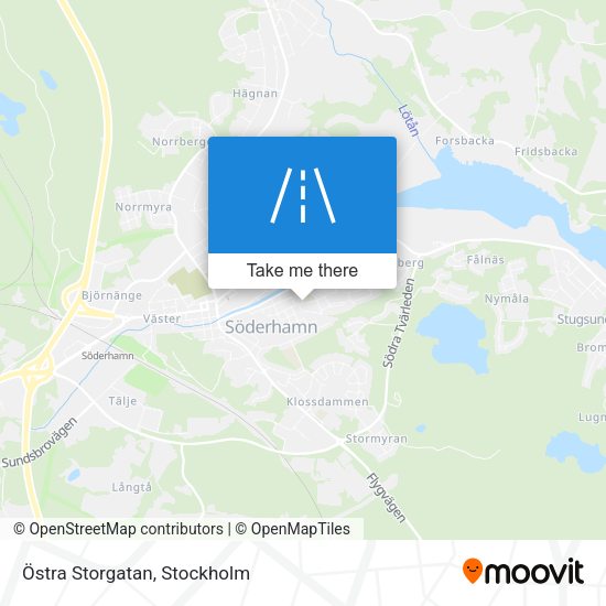 Östra Storgatan map