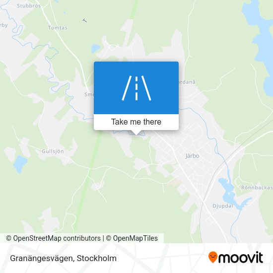 Granängesvägen map
