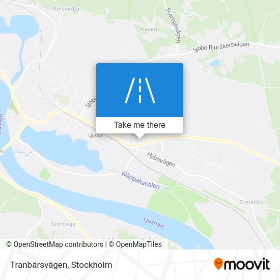 Tranbärsvägen map