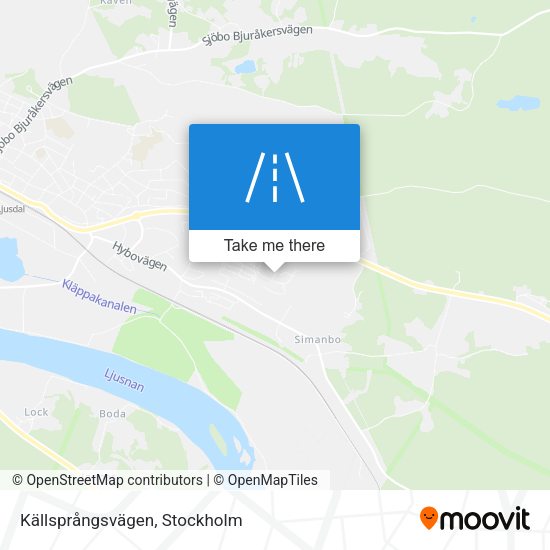 Källsprångsvägen map