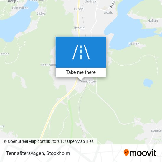 Tennsätersvägen map