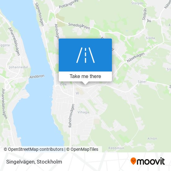 Singelvägen map