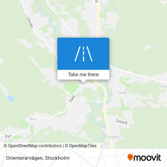Orienterarvägen map