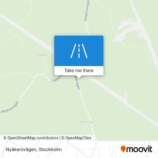 Nyåkersvägen map