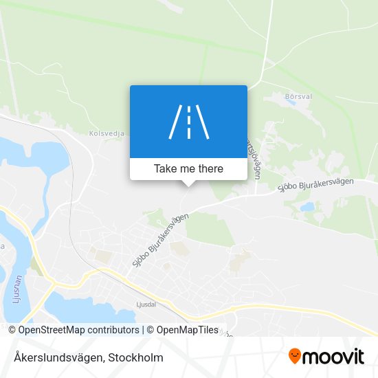 Åkerslundsvägen map