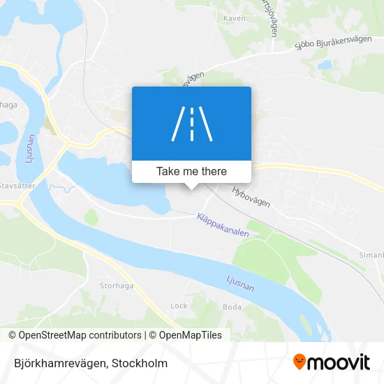Björkhamrevägen map