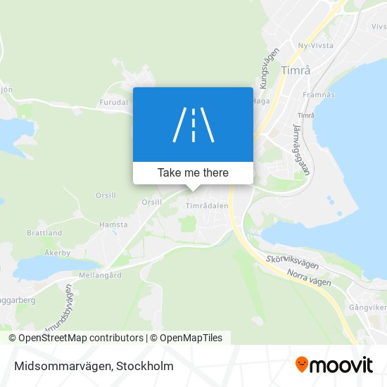 Midsommarvägen map