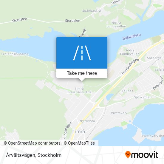 Årvältsvägen map