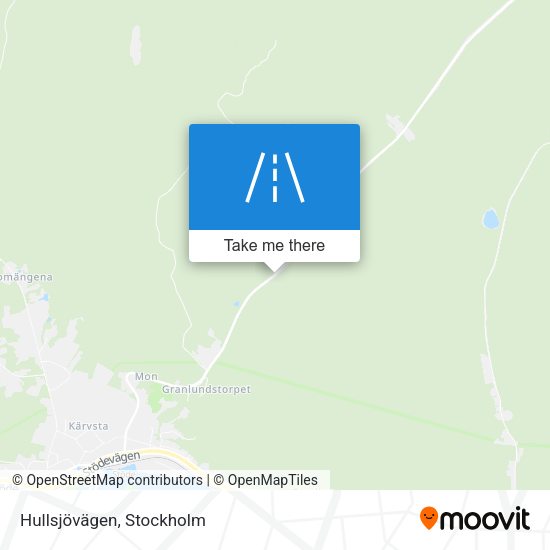 Hullsjövägen map