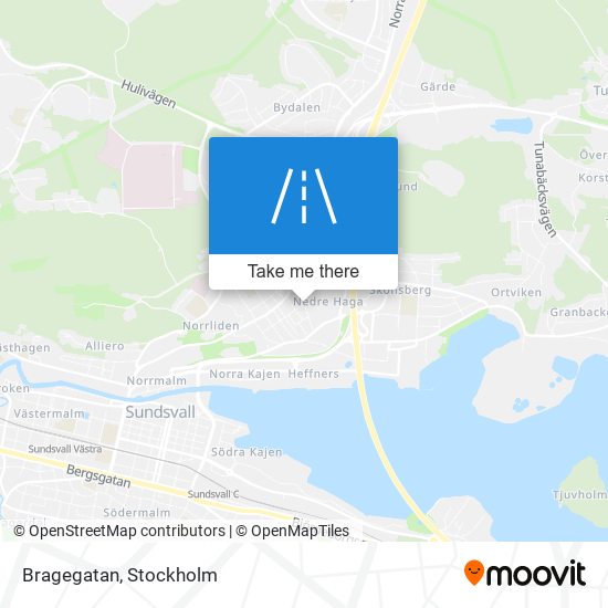 Bragegatan map