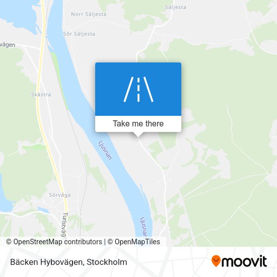 Bäcken Hybovägen map