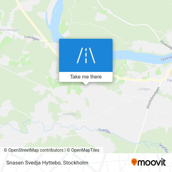 Snasen Svedja Hyttebo map