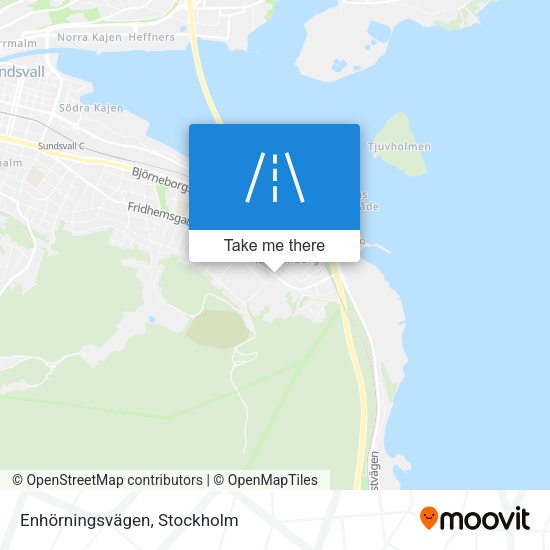 Enhörningsvägen map