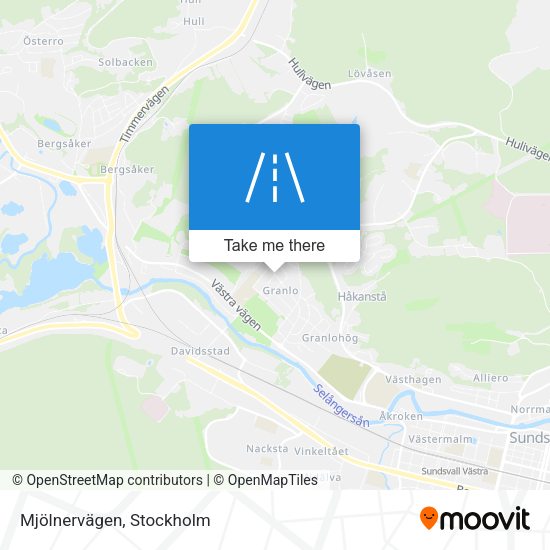 Mjölnervägen map