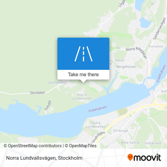 Norra Lundvallsvägen map