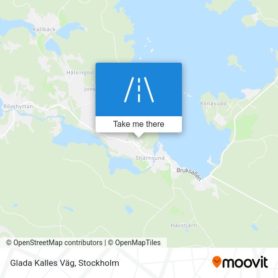 Glada Kalles Väg map