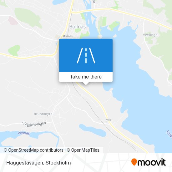 Häggestavägen map