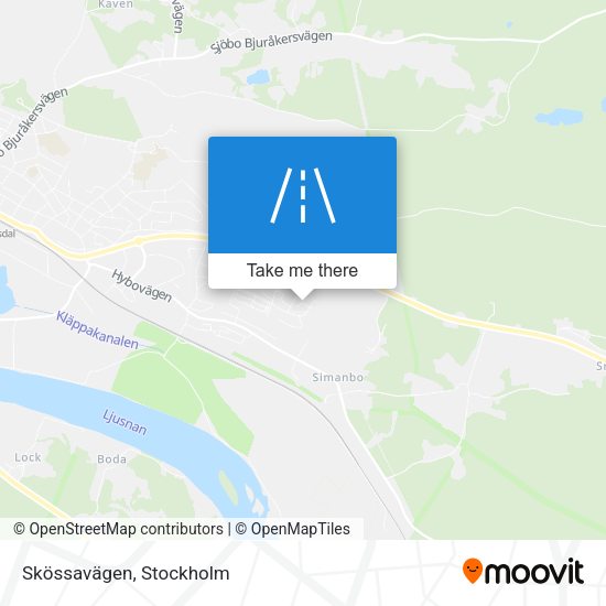 Skössavägen map