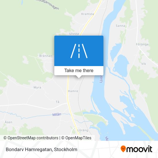 Bondarv Hamregatan map