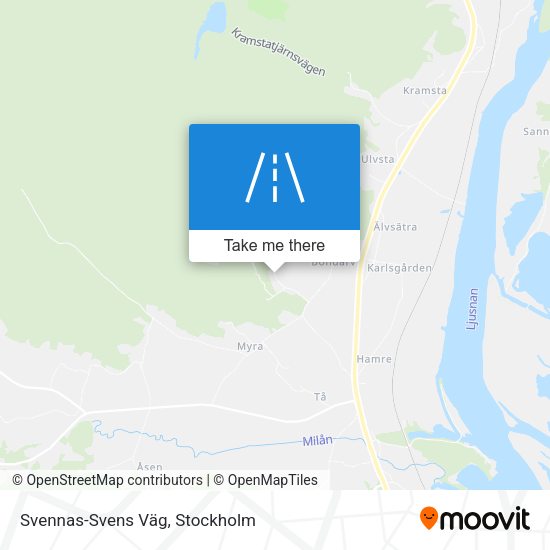 Svennas-Svens Väg map