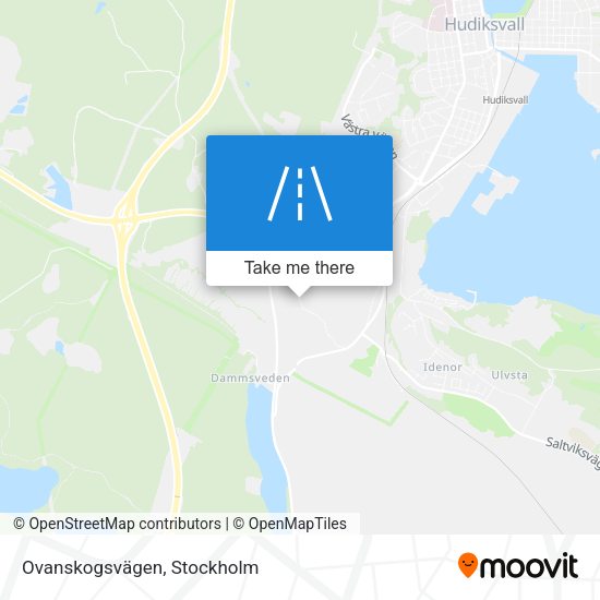 Ovanskogsvägen map