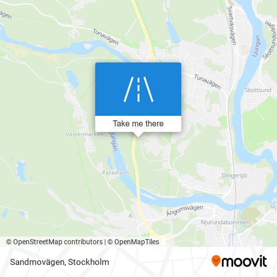 Sandmovägen map